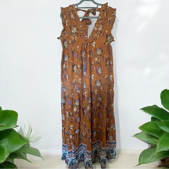NWT MSRP $140 RAGA Morning Glories Maxi Dress - Size Large - Picture 9 of 14